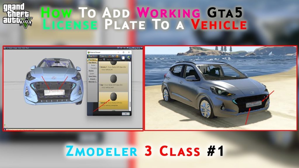 1645525575 maxresdefault How To Add Working GTA 5 License Plate To A Vehicle Using Zmodeler 3| Zmodeler Class1 By G5 INDiA yt