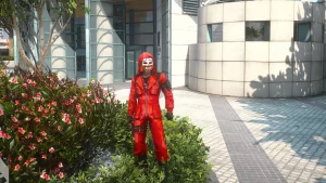 Free Fire Red Criminal Free GTA5 Ped