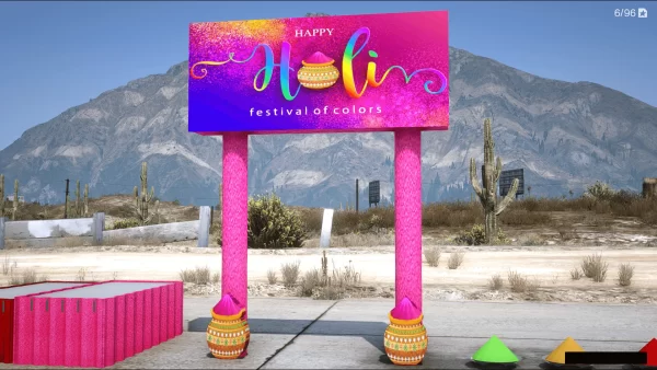 Holi Special Prop Pack 6 Holi Special GTA 5 Prop Pack