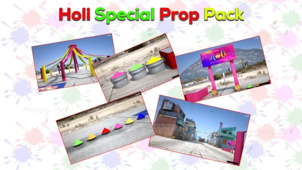 Holi Special GTA 5 Prop Pack