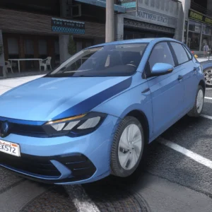 Home Page 19 Volkswagen Polo 2023 GTA5 Mod With Original interior