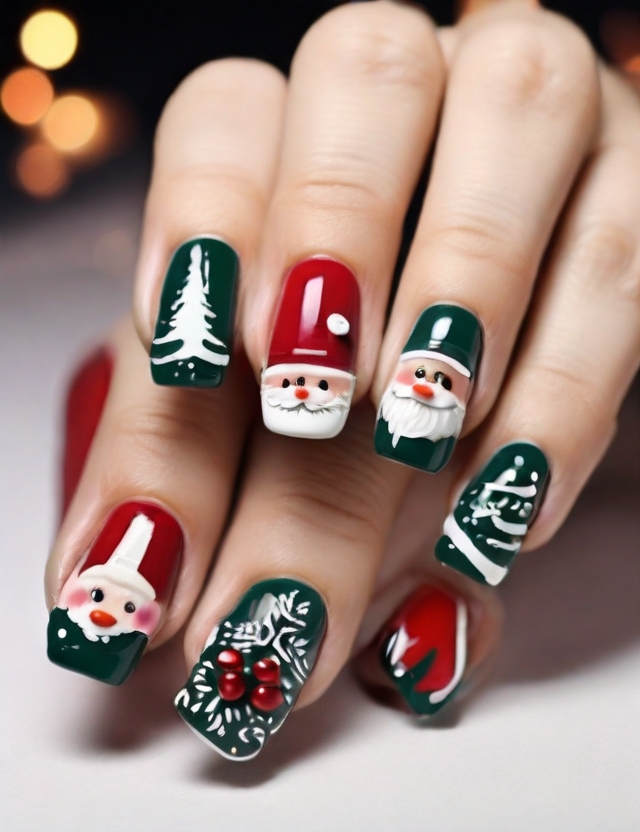 Christmas Nail Art Images Download
