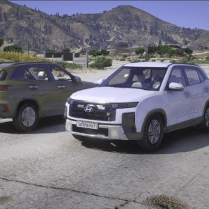 Hyundai Creta 2024 GTA 5 Addon Mod Original Interior