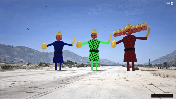 GTA 5 Dussehra Special Ravan Prop