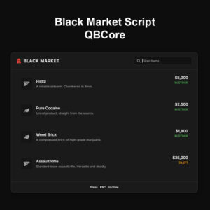 Black Market Script Fivem-QBCore