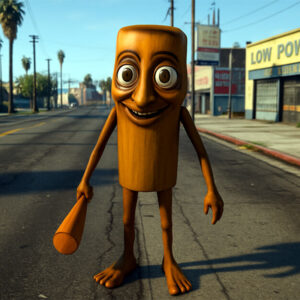 GTA 5 Mods Tung Tung Sahur Addon Ped