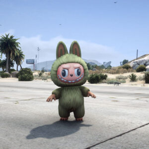 Home Page 23 Green Labubu Ped Mod for GTA 5