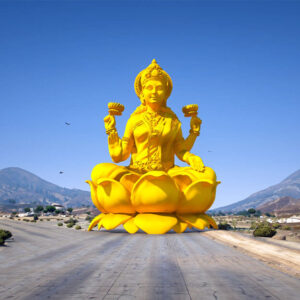 Big Golden Lakshmi Ji Idol Prop for GTA 5