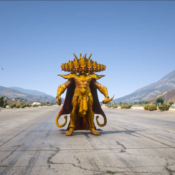 Big Ravan Festival Statue Prop for GTA 5