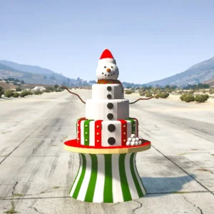 Snowman Cake GTA 5 Addon Prop