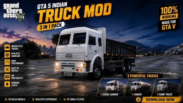 GTA 5 Indian Truck Mod 3 IN 1 Pack